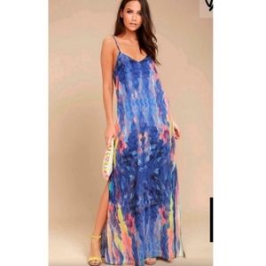 Lulus Watercolors Royal Blue